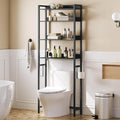 MAHANCRIS Over The Toilet Storage Rack, 4 Tier Bathroom Organizer Over Toilet by MAHANCRIS