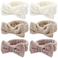 WHAVEL 6 Pack Spa Makeup and Facial Microfiber Bow Headbands by Whavel