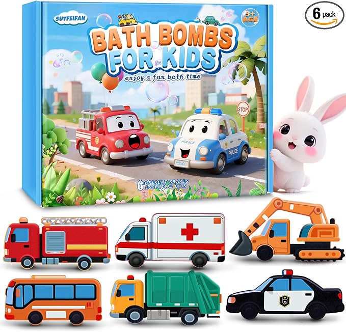 Bath Bombs for Kids, Perfect Mothers Day Gifts for Kids Girls, Handcrafted Car by Unknown