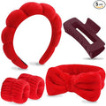 VELSCRUN Spa Headbands for Wash Face, Makeup Headband, Facial Skincare Headbands by VELSCRUN