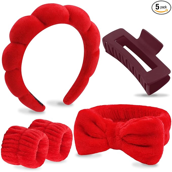 VELSCRUN Spa Headbands for Wash Face, Makeup Headband, Facial Skincare Headbands by VELSCRUN