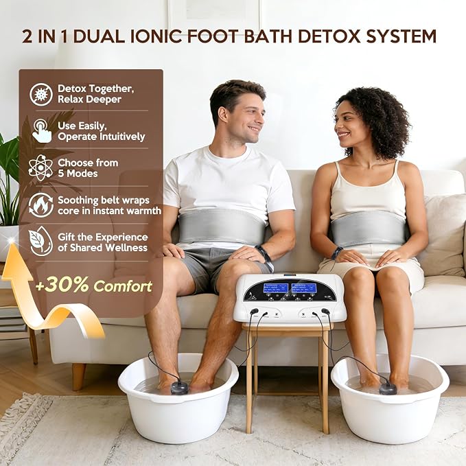veicomtech Dual Ionic Foot Bath Detox Machine - Image 2