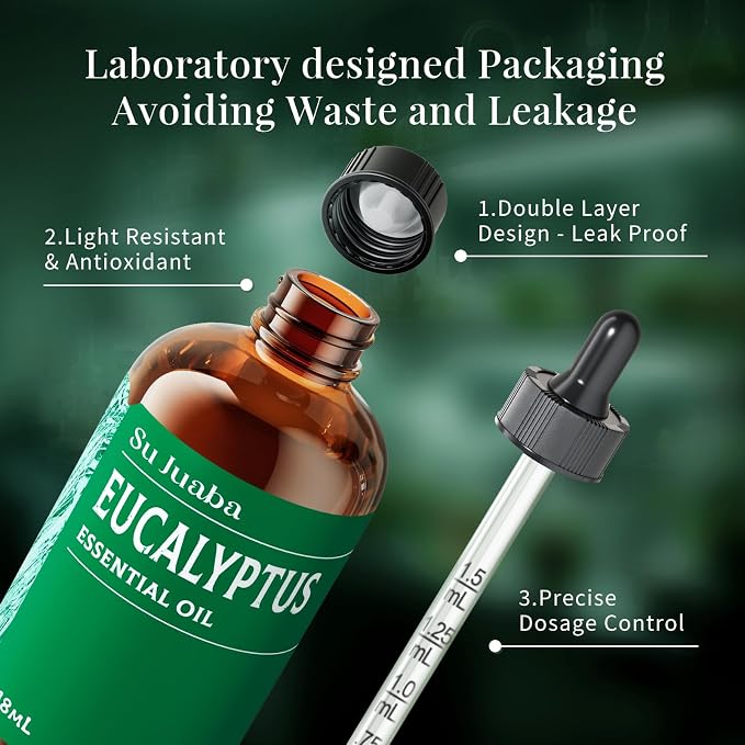 SU JUABA Eucalyptus Essential Oil 4 Fl Oz, 100% Pure Natural - Image 7