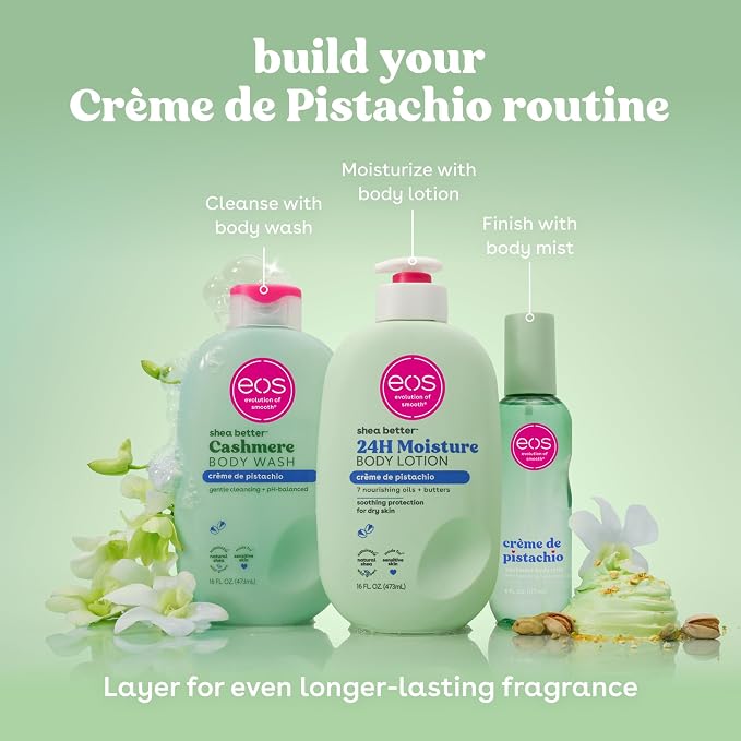eos Cashmere Body Wash – Crème de Pistachio, Moisturizing Body Wash, Creamy Gel - Image 7
