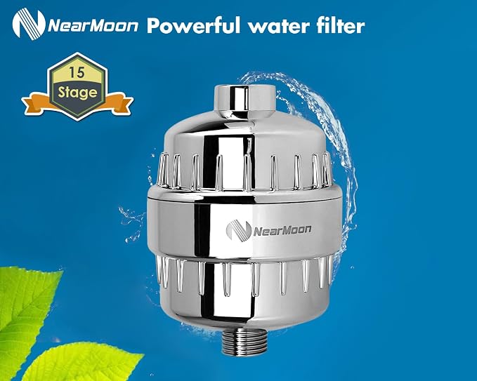 NearMoon Shower Head and 15 Stage Shower Filter Combo, High Pressure Filtered - Image 4