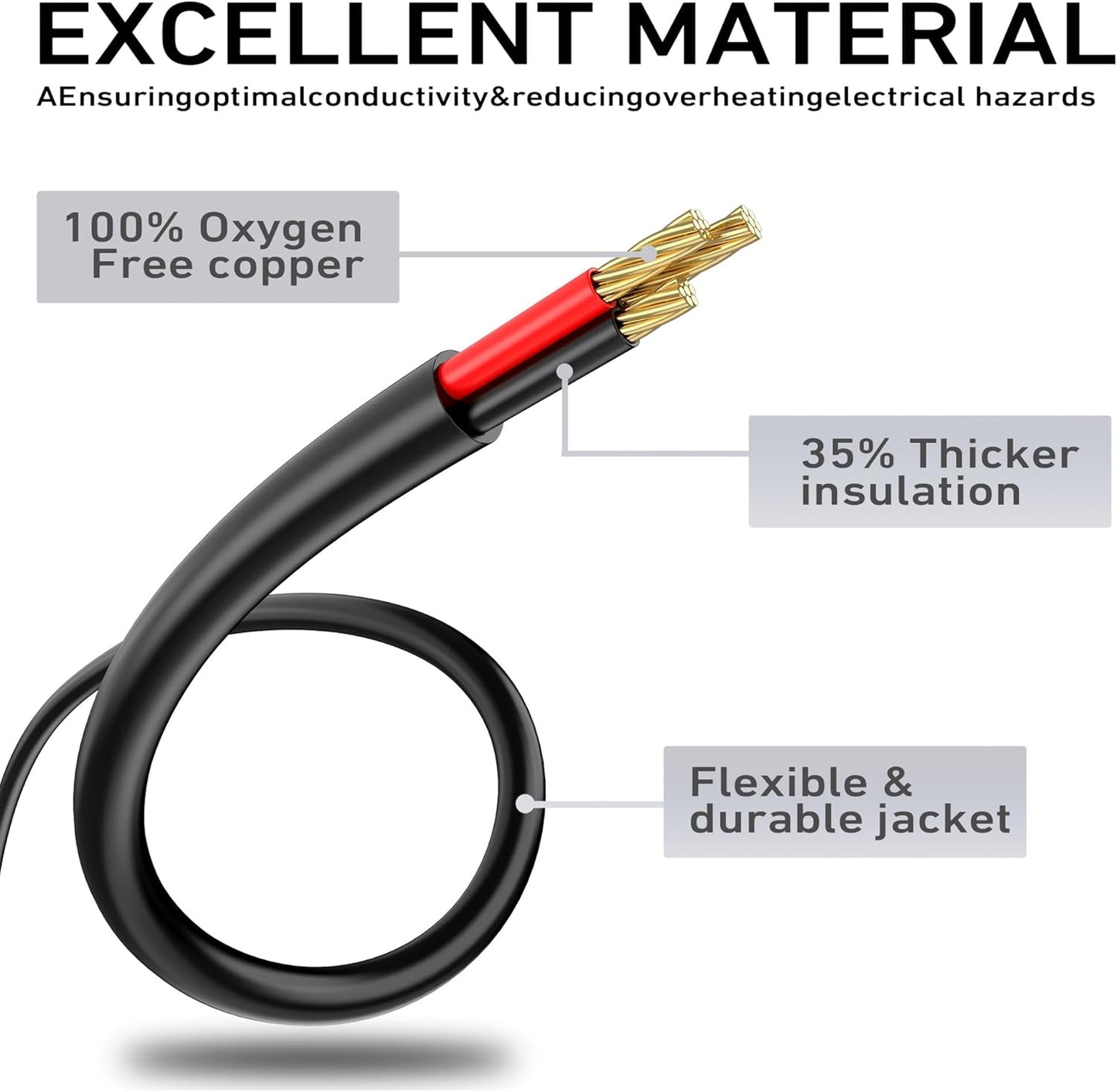 LUCKY TL Indoor Outdoor Extension Cord, 16/3 Gauge Black Long Extension Cord 25ft, Waterproof Flexible Case, Made of Pure Copper, 13A 1625W 16AWG SJTW, 3 Prong Heavy Duty Wire, ETL