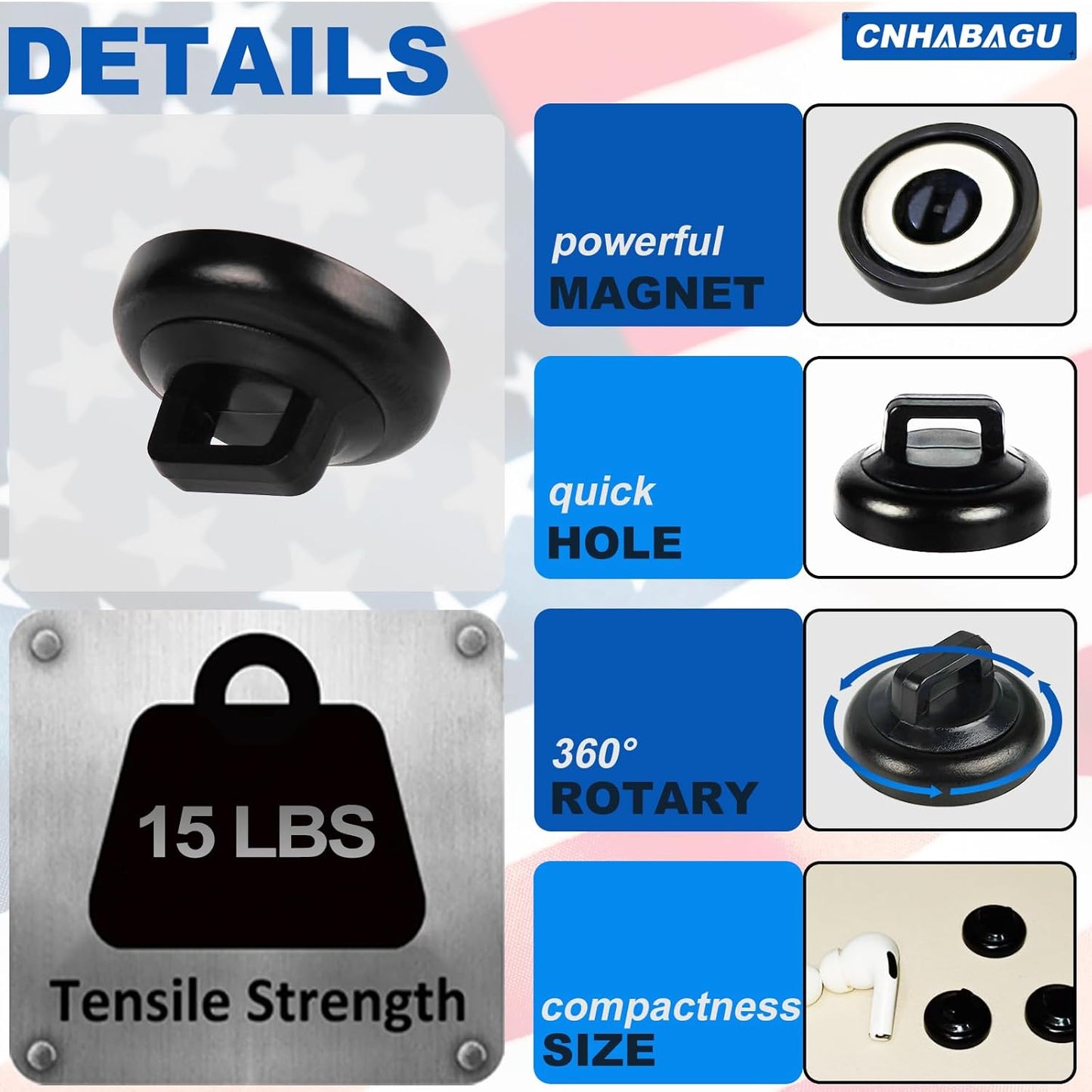 Magnetic Cable Zip Tie Mounts Clips Multipurpose Zip Ties Mount Base Holder Wire Cable Holder Mount Wire Clips Management for Home Office Marine Electrical Wiring (White, 40 Piece)