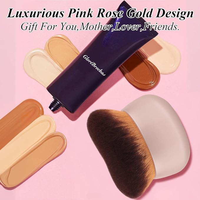 75MM Extra Large Self Tanner Kabuki Makeup Brush – Ultra Soft Dense Vegan - Image 7