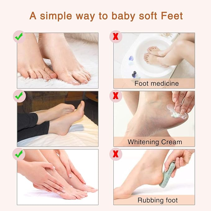 ALIVER Foot Peel Mask 3 Pack, Exfoliator Peel Off Calluses Dead Skin Callus - Image 9