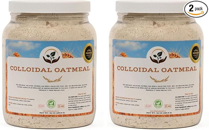 Dirty Treasures Colloidal Oatmeal Bath | Eczema & Itchy Skin Relief | Baby-Safe by DirtyTreasures