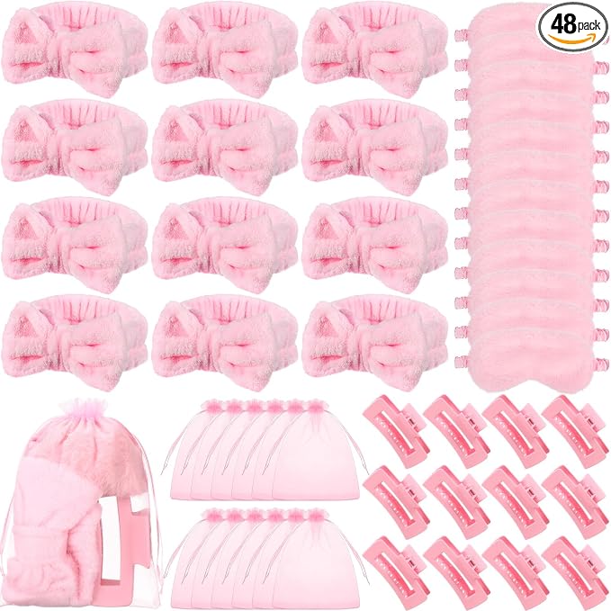 48 Pcs Spa Party Supplies Sleepover Essentials Gift by Wavyknot