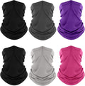 Fuinloth Neck Gaiter, 6 Pack Cooling UV Protection Bandana Face Mask Gator Scarf by fuinloth