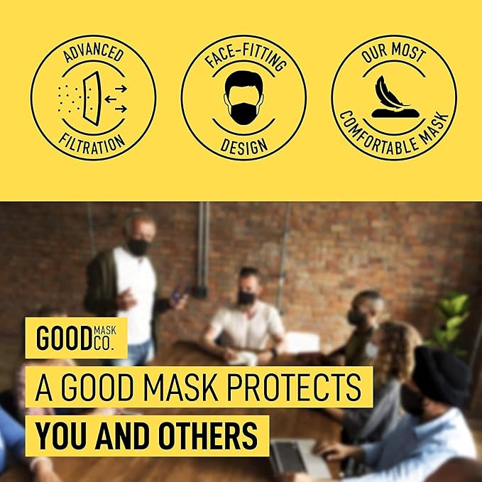 Good Mask Co. Good Comfort KN95 Face Mask, Disposable, Comfortable - Image 3