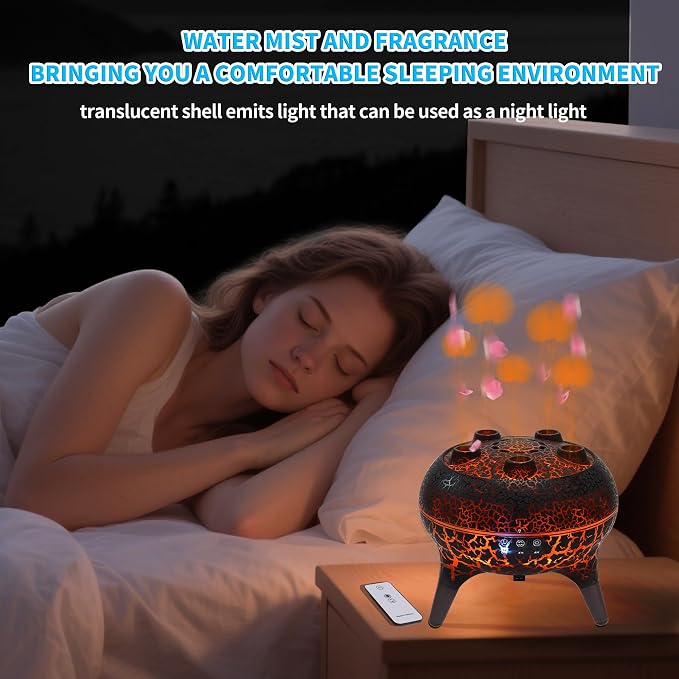 BOHOFAM Jellyfish Essential Oil Diffuser 250ML, Aroma Diffuser Hears Sound to - Image 6
