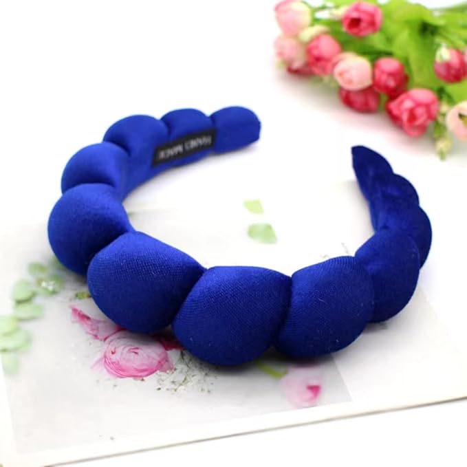 Fashion Headbands for Women Padded Fabric Hair Bands Wide Velvet Non Slip - Image 3