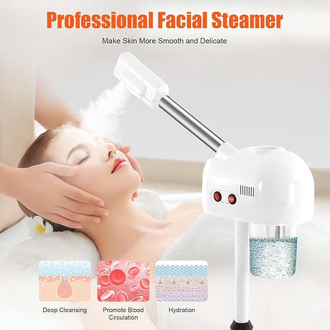 Facial Steamer, 800w 110v Professional Skin Care Equipment Adjustable Height - Image 9
