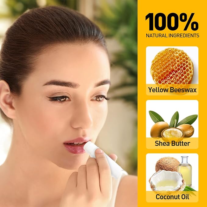 DMSKY Lip Balm Bulk Unlabeled 300 Pack, Custom Chapstick Bulk Natural - Image 4