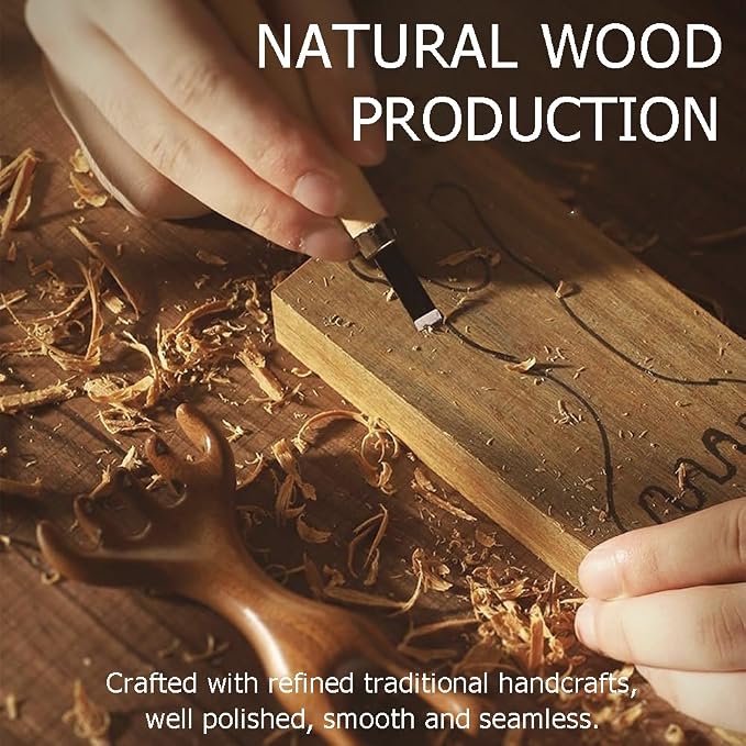 OULIGET Natural Wooden Nose Guasha Massage Tools Anti-Static, Eyes Facial Wood - Image 5