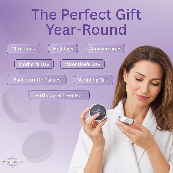 Lavender Shower Steamers – Aromatherapy Shower Bombs - Image 4