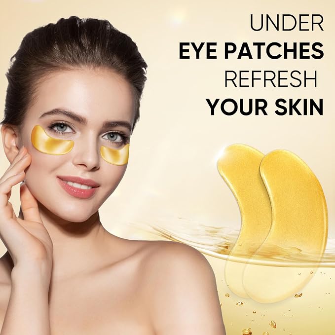 200Pcs/100 Pair Under Eye Patches Gold - Image 6