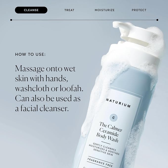 Naturium The Calmer Ceramide Body Wash, Frangrance-Free, Cleansing & - Image 6