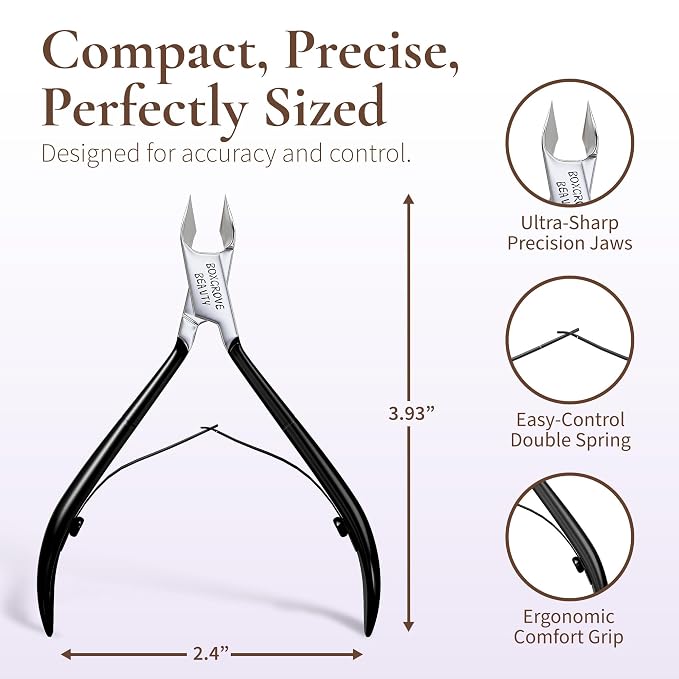 Professional Cuticle Cutter & Pusher Trimmer Manicure Tools - Image 3