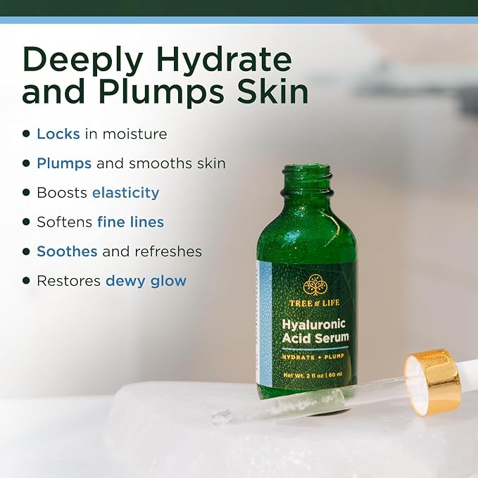 Tree of Life Beauty Hyaluronic Acid Serum, Skin Brightening Face Oil - Image 4