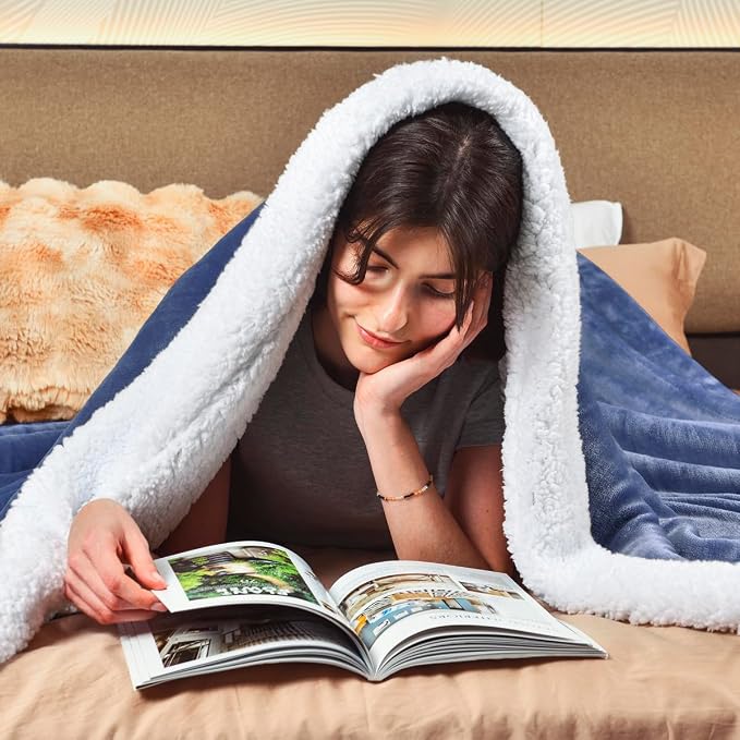 KAWAHOME Sherpa Fleece King Size Blanket - Image 3