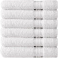 Cotton Craft Ultra Soft 6 Pack Hand Towels 16x28 White Weighs 6 Ounces Each by COTTONCRAFT