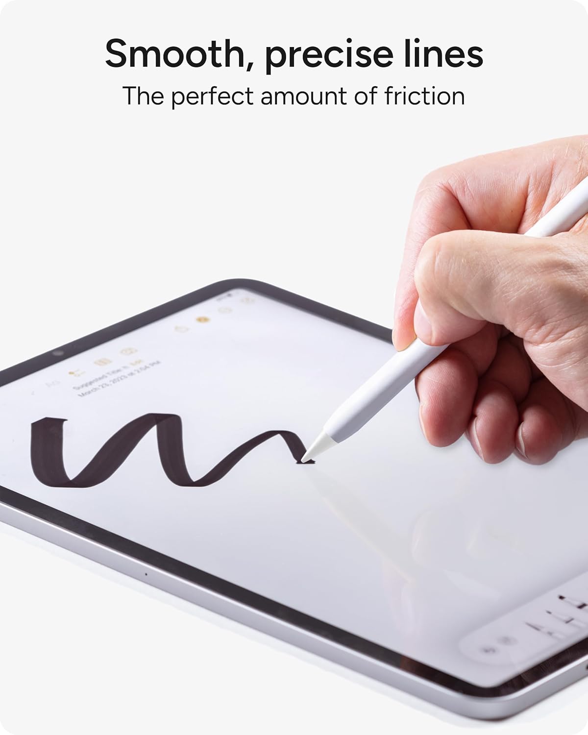 ZAGG Replacement Tips for Apple Pencil 1st Gen, 2nd Gen, & USB-C - Pack of 4, Smooth Writing, Perfect Friction, White