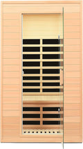 2 Person Infrared Sauna, Low EMF Far Infrared Sauna, Canadian Hemlock Wood Sauna by SalusHEAT