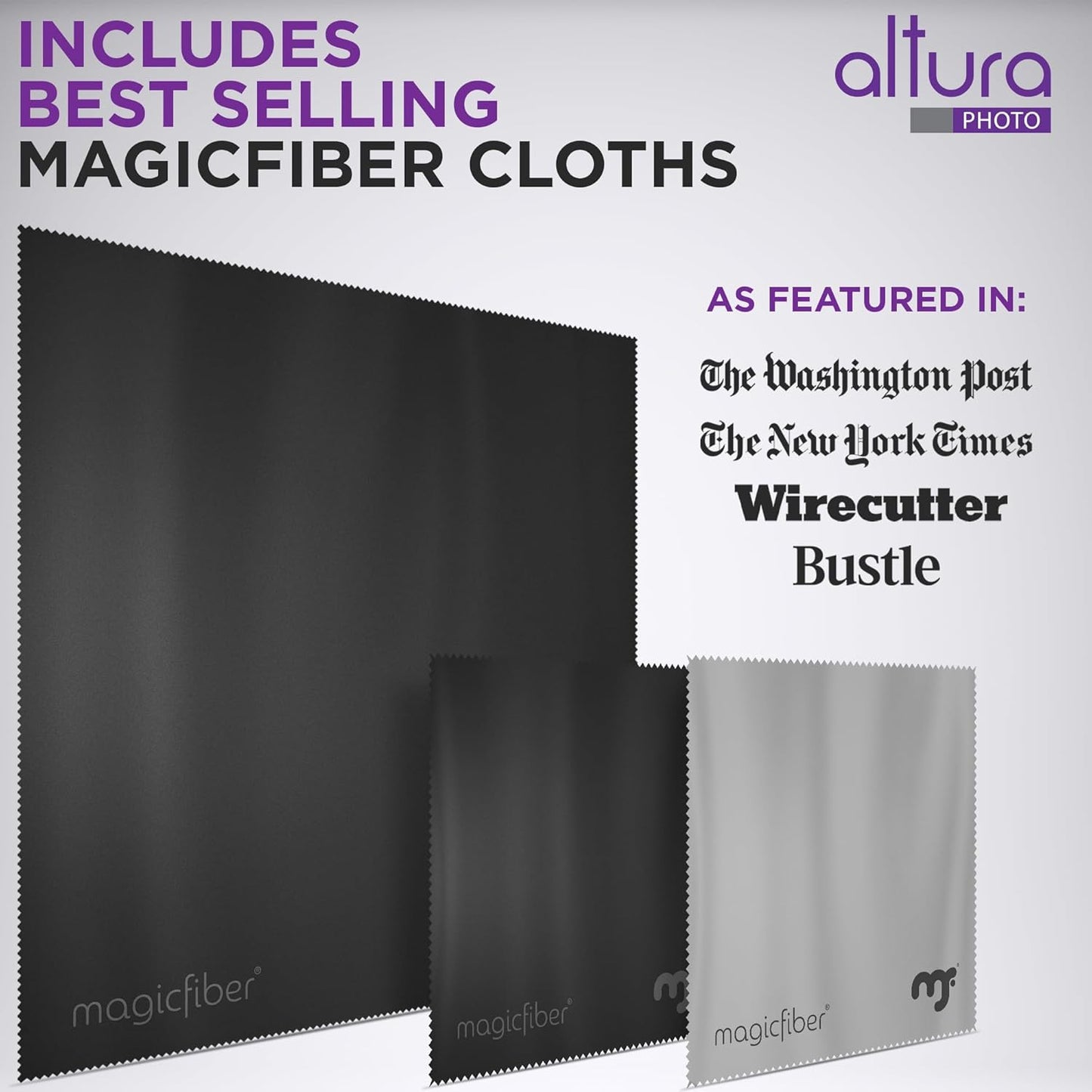 Altura Photo Camera Cleaning Kit - Camera Accessories Electronics Bundle - Lens Cleaner Spray, Brush, Pen, Cloths, Wipes, Air Blower - DSLR Photography Accessories Lens Cleaning Kit Photographer Gifts