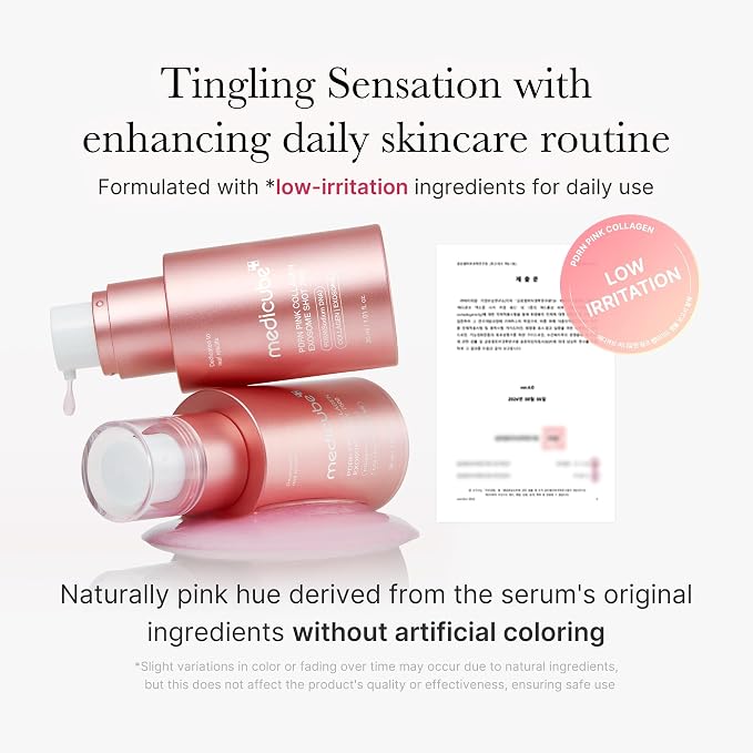 medicube Exosome Shot PDRN Pink Collagen 7, 500 PPM Spicule Facial Serum | - Image 4