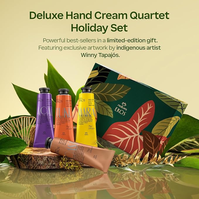 Natura - Deluxe Hand Cream Holiday Set – 4 Vegan Brazilian Hand Cream Gift - Image 5