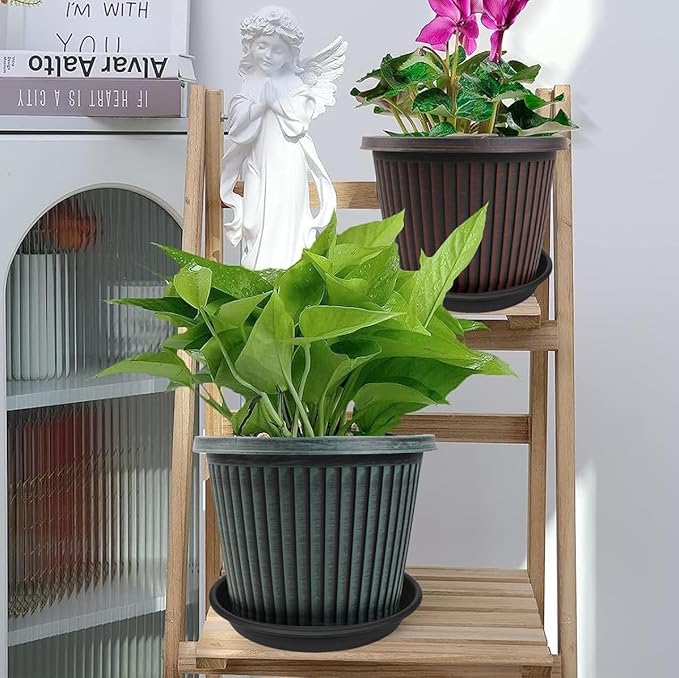 6 Pack Plant Saucer Plant Tray, 4 6 8 10 12 13 15 17 19 inch Plant Trays - Image 3