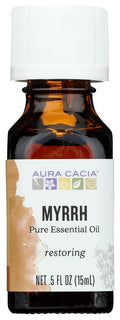 Aura Cacia 100% Pure Myrrh Essential Oil, 0.5 fl. oz, Warm Spicy Aroma by AuraCacia