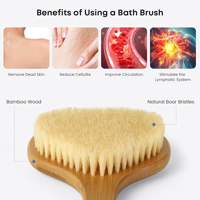 eaxun Bamboo Back Scrubber - Image 5