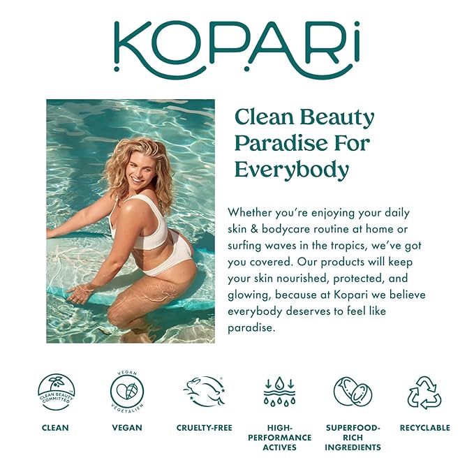Kopari Pink Glow Exfoliating Body Polish, AHA Vegan Body Scrub - Image 6