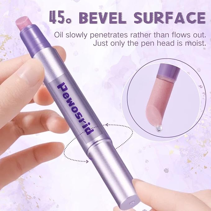 Cuticle Oil Pusher Pen, 4-in-1 Ceramic Cuticle Remover & Cuticle Oil, Nail Care - Image 4