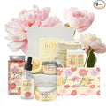 Peony Spa Gift Set for Women, Luxury 9 Pcs Bath Salts Set, Relaxation Gifts for by PEARLWORLD