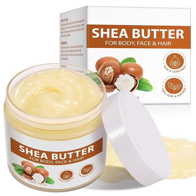 Shea Butter Raw Organic, Natural Raw Unrefined Shea Butter Hand Cream, by Unknown