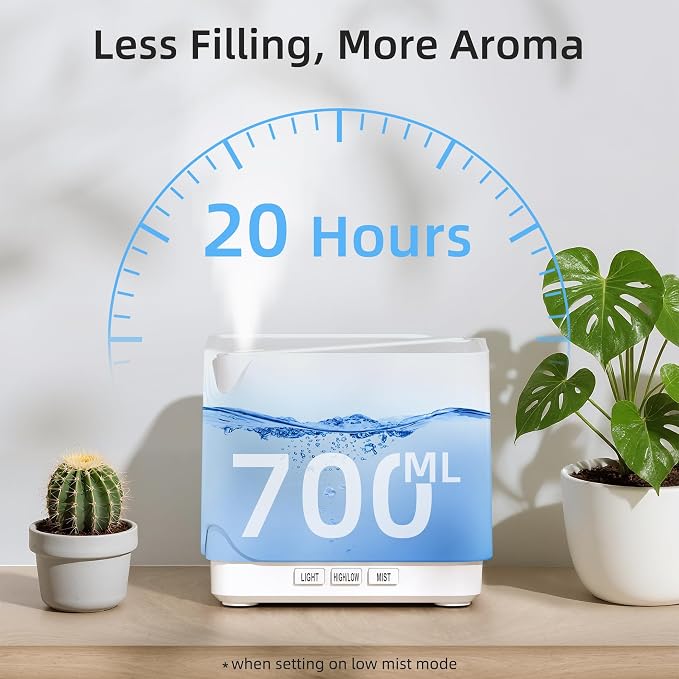 ASAKUKI Essential Oil Diffuser for Home, Large 700 ml Humidifier - Image 4