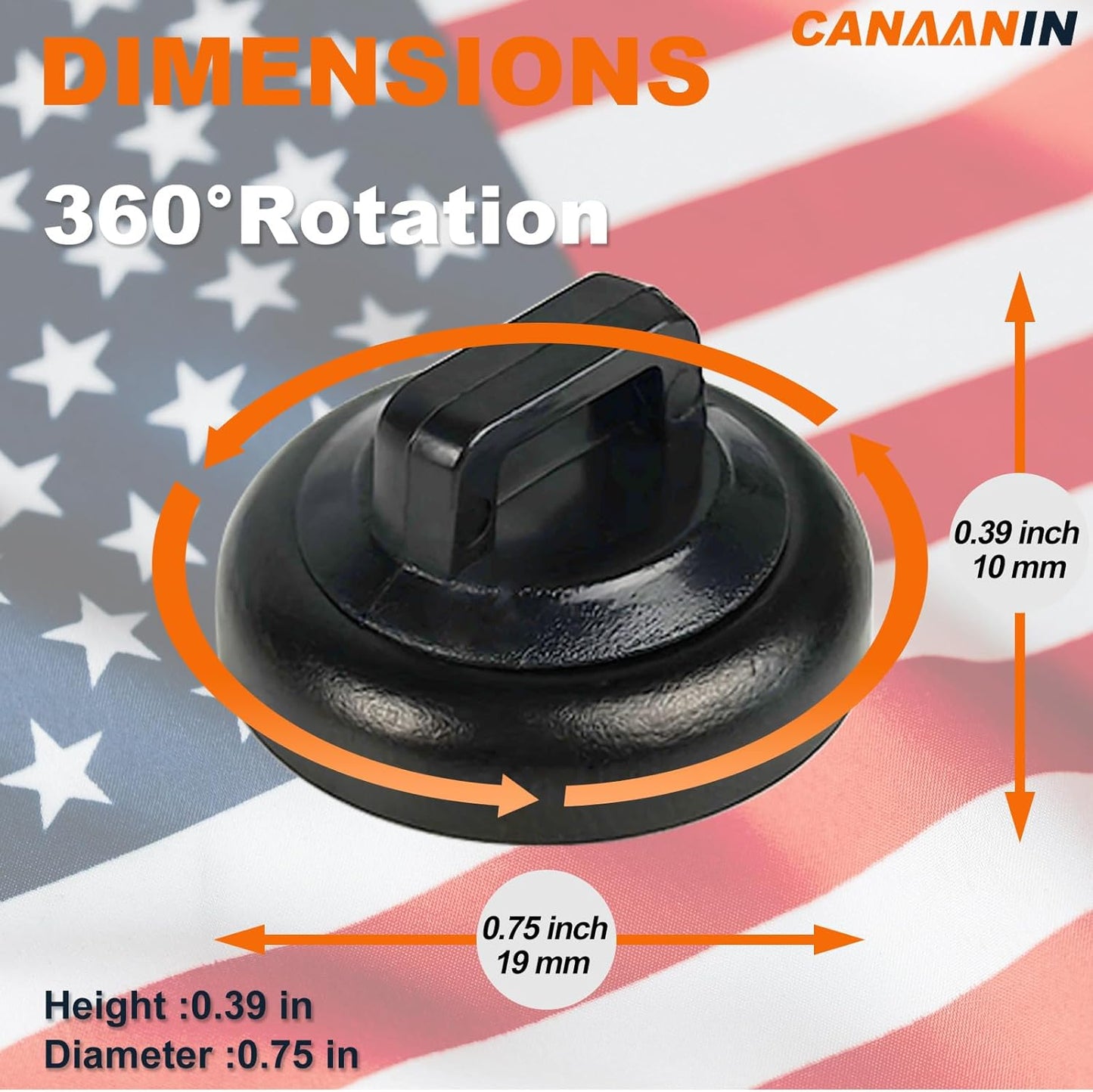 Magnet Zip Tie Mount Magnetic Zip Ties Mount Clips Base Holder Strong Multipurpose Wire Cable Holder Mount Wire Clips Management for Home Office Marine Electrical Wiring (Black, 6 Piece)