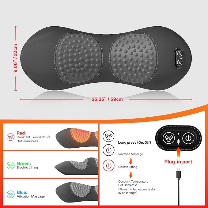 3-in-1 Electric Lumbar Support Pillow - Image 6