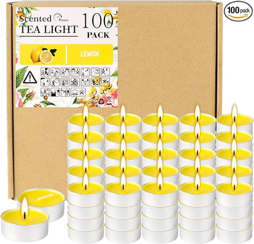 100 Pack Scented Tealight Candles by fclayvts