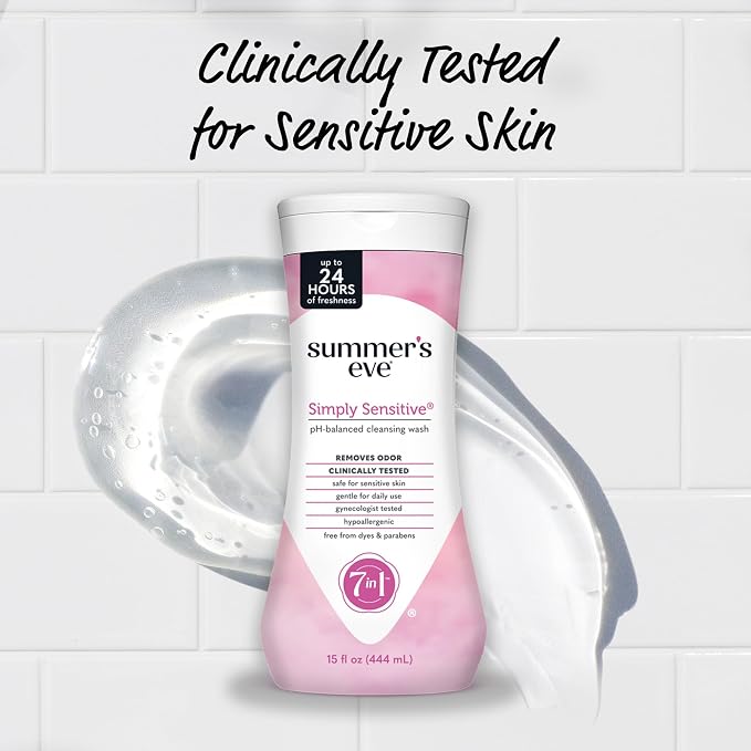 Summer’s Eve Simply Sensitive All-Over Daily Feminine Wash, Gentle pH-Balanced - Image 5