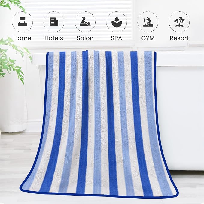 JML Bath Towels Set, Large Microfiber Bath Towel - Image 7