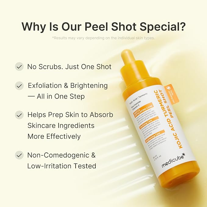 medicube Peel Shot with Kojic Acid Turmeric | Reset in One Step | Gentle - Image 5