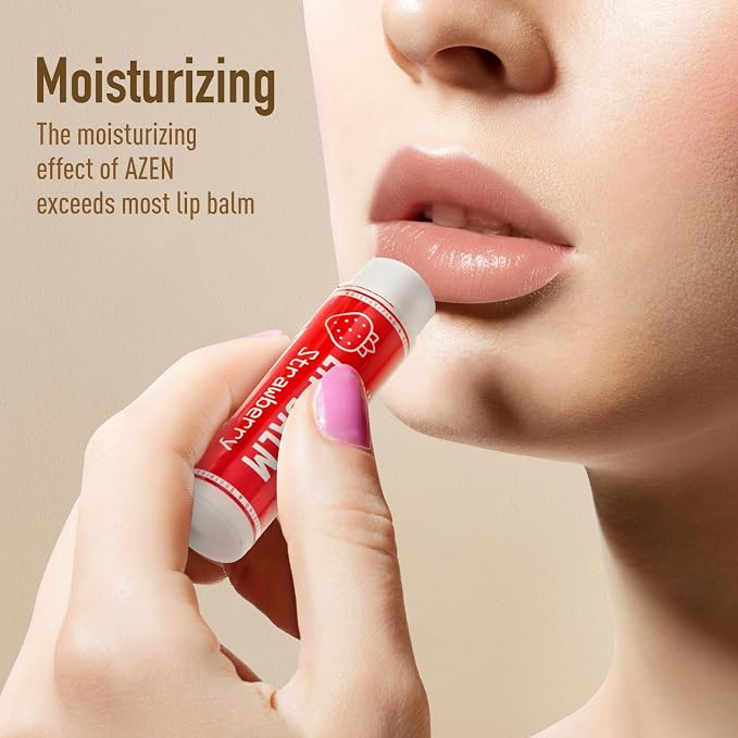 AZEN 30 Pack Lip Balm, Natural Lip Balm Bulk, Lip Care Product, Moisturizing - Image 2