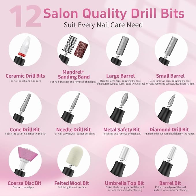 Cordless Nail Drill Electric File - Image 4